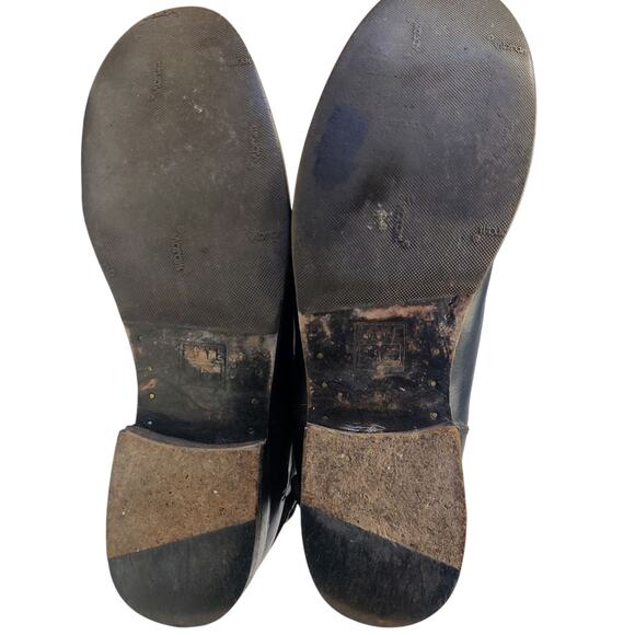 Frye Melissa Black Smooth Leather Knee High Button Back Zip Riding Boots 8 - Picture 8 of 15